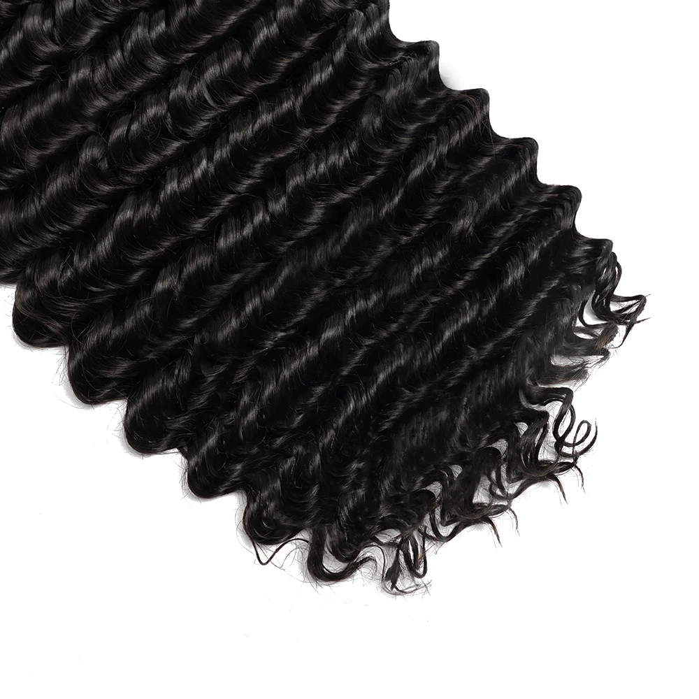 Cabello humano a granel de onda profunda trenzado 100% cabello humano Remy  brasileño para trenzas bohemias para mujeres Gemlong / Belleza, image size:1000x1000