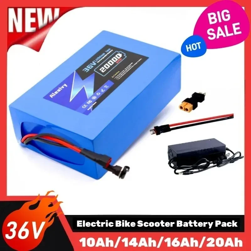 

Литиевая батарея для электросамоката 10S7P 36V 20000mAh, аккумуляторный блок 18650 36V 12/16/20Ah, батарея для электросамоката