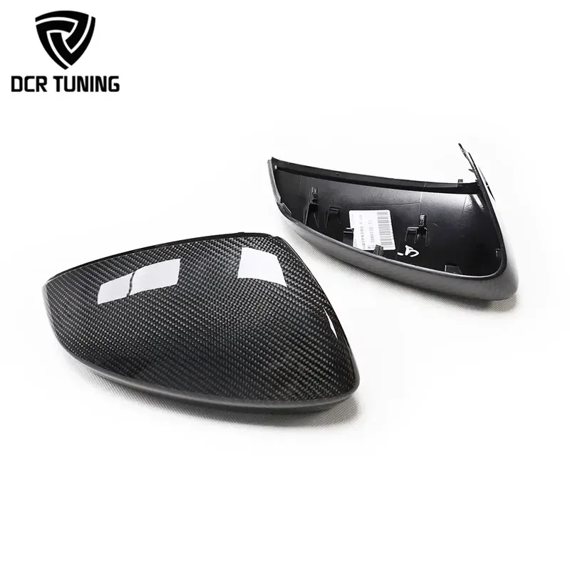 For Audi Dry Carbon Fiber Side Rearview Mirror Covers  A3 S3 RS3 8Y 2021+ with Lane Assist LHD ONLY