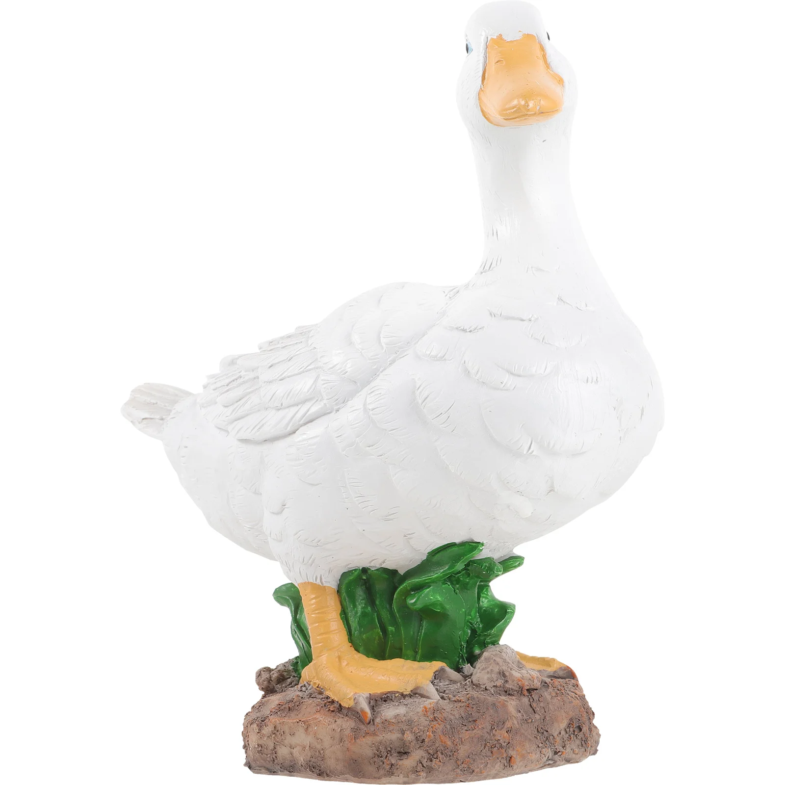 

Resin White Small Size Resin Duck Realistic Duck Garden Decor Garden Pond Decoration Durable Smooth Non Fading Gift