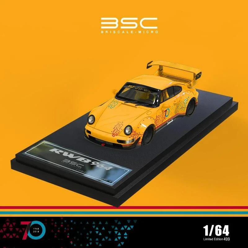 BSC 1:64 RWB 964 Yellow  Diecast Model Car