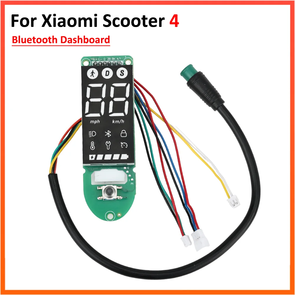 Painel Bluetooth para Xiaomi Scooter Elétrico, Display Instrument, Circuit Board, Peças de Reposição Kickscooter, 4