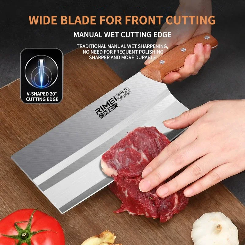 SMEG High Quality Stainless Steel Kitchen Knife Home Sharp Cutting Beef meat Cutting Vegetable Fruit Knife Kitchen Tool - view 3
