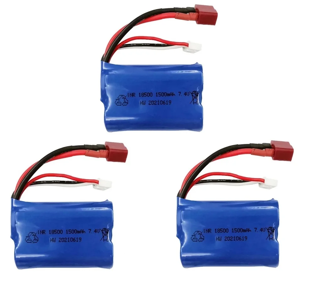 HBX 16889 16889A 16890 16890A SG1601 SG1602 1/16 RC truck/cars spare parts Original 2S 7.4v 1500mAh 18500 Li-ion battery/USB