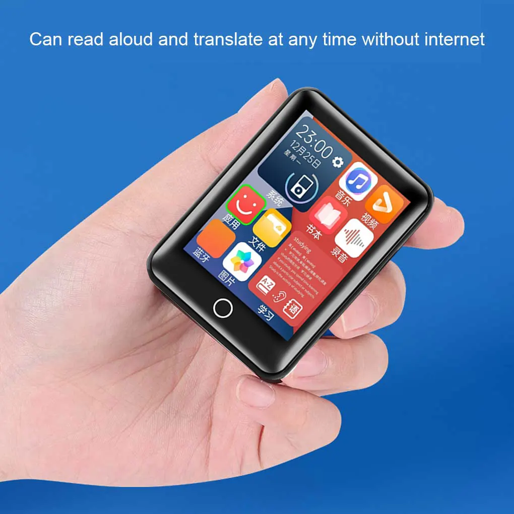 

Bluetooth-compatible MP3 MP4 Radio Player with Memory Card Bass Stereo Sound Touch Control Portable Music Indoor Dormitory