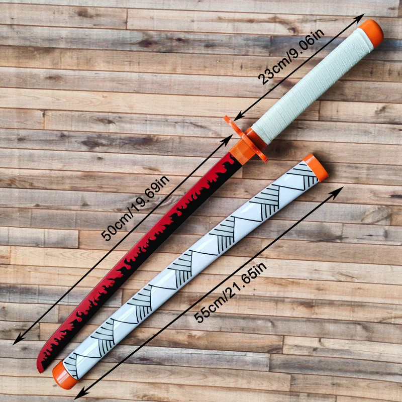 Anime bambu katana kimetsu no yaiba cosplay arma demônio slayer espada zenitsu kyoujurou tanjiro espadas