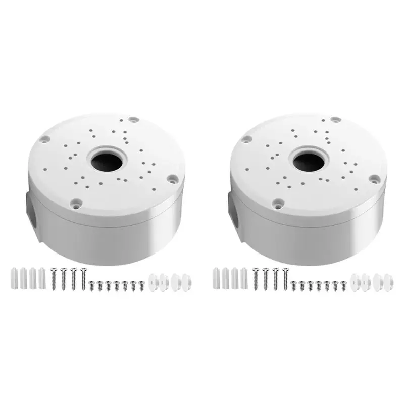 FULL-2X Universal Plastic Junction Box For Dome Security Cameras Waterproof Mount Bracket Surveillance Dome Brackets
