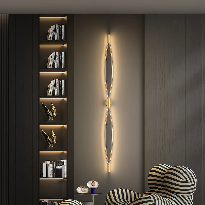 Modern Art 100% Copper Home Decoration LED Interior Wall Lights for Living Dining Room Bedroom Indoor Wall Lamps Decor Lustre