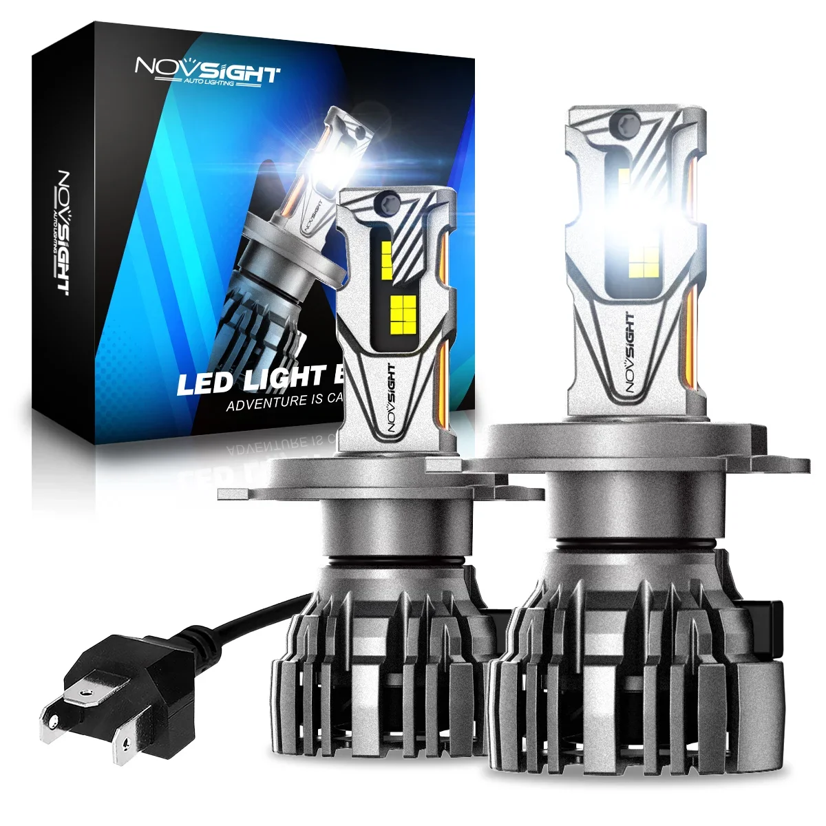 

NOVSIGHT H4 Led Lamp 140W 30000LM Canbus LED Light for Car 6500K White Headlight Bulbs Carlights Auto Lights Car Accessories
