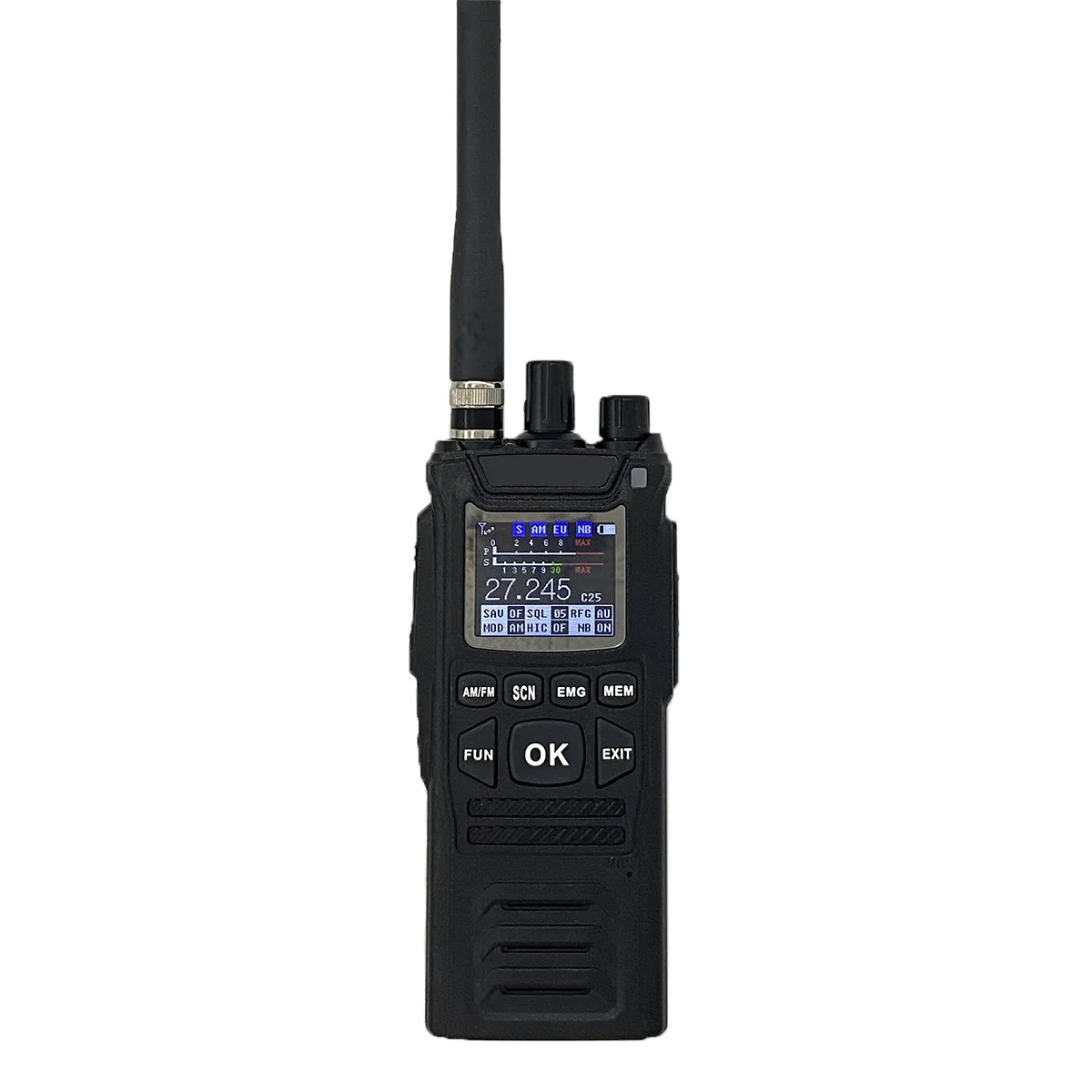 Professional 27MHz Short Wave CB Radio 4W Power Output AM FM Modulation 4100mAh Battery IP54 Rated For Vehicle Use