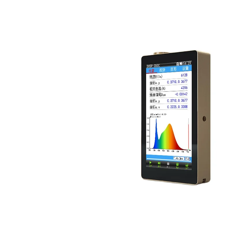 

OHSP350C color temperature illuminometer luminaire spectral wavelength color rendering index tester