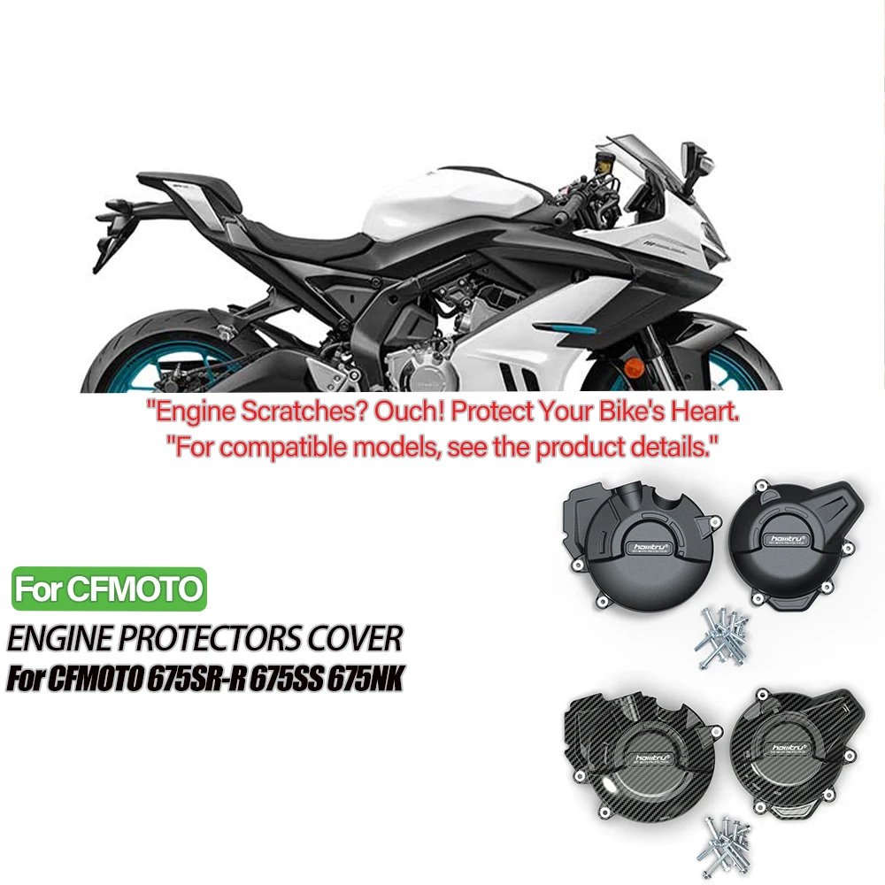 

2024 NEW For CFMOTO 675 NK Motorcycle Engine Protection Cover For CF moto 675NK 675SR-R 675SRR 675SS 2025 Engine Cover Device