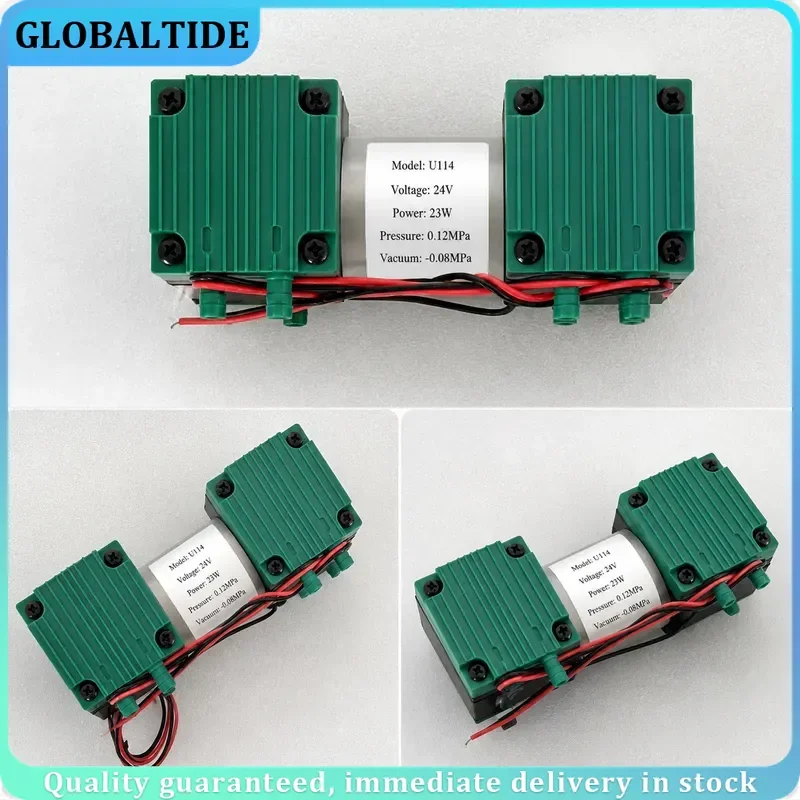 12V 24V 220V DC Diaphragm Vacuum Pump High Negative Pressure Air Suction -90Kpa 10-20L/min for Industrial Medical Use