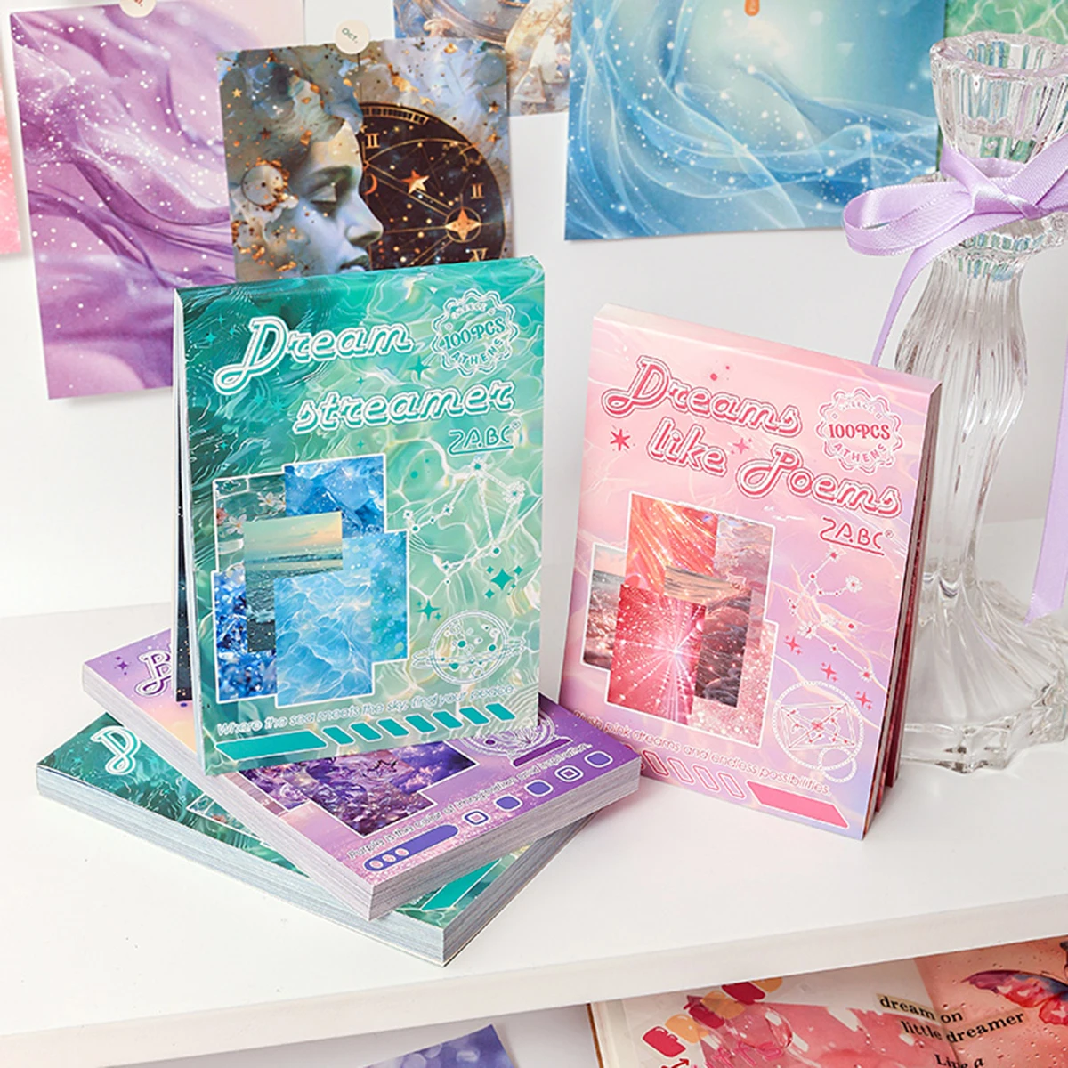 100 ورقة في كل عبوة من ورق الحرف اليدوية العتيق القابل للكتابة، تتميز بأنماط زهور الفراشات المختلفة، لتزيين الكمبيوتر المحمول بنفسك #6