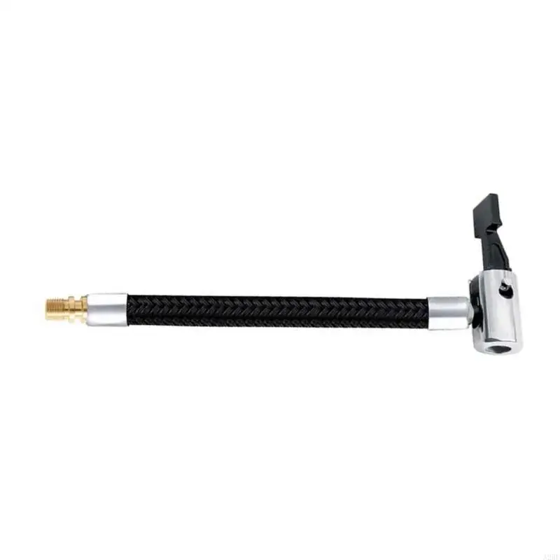 

A2BF Car Air Hoses Tire Inflator Braided Hoses Inflator Self-Locking Air Chuck Air Hoses Standard Tire Valves Fine Thread