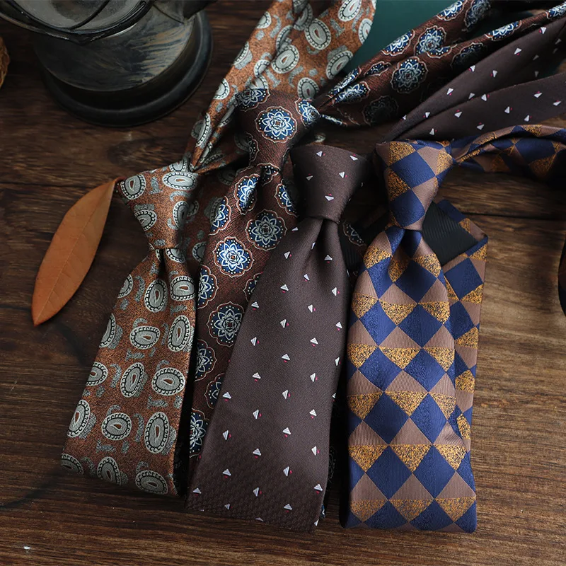 Unique Maillard Series 8CM Hand‑Tied Men Necktie Luxury Formal Business Suit Accessory For Job Interview Banquet Daily Work