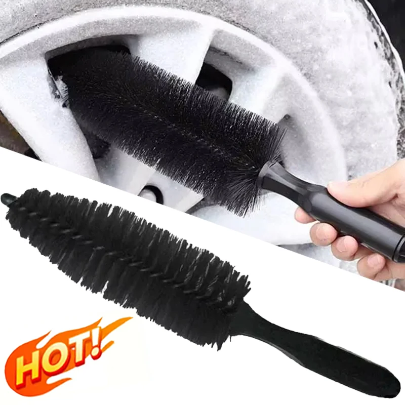 

Car Wheel Tire Wash Cleaning Brush Motorcycle Rim Scrubber Cleaner Duster Handle Auto Tyre Detailing Wash Brushes Car Clean Tool