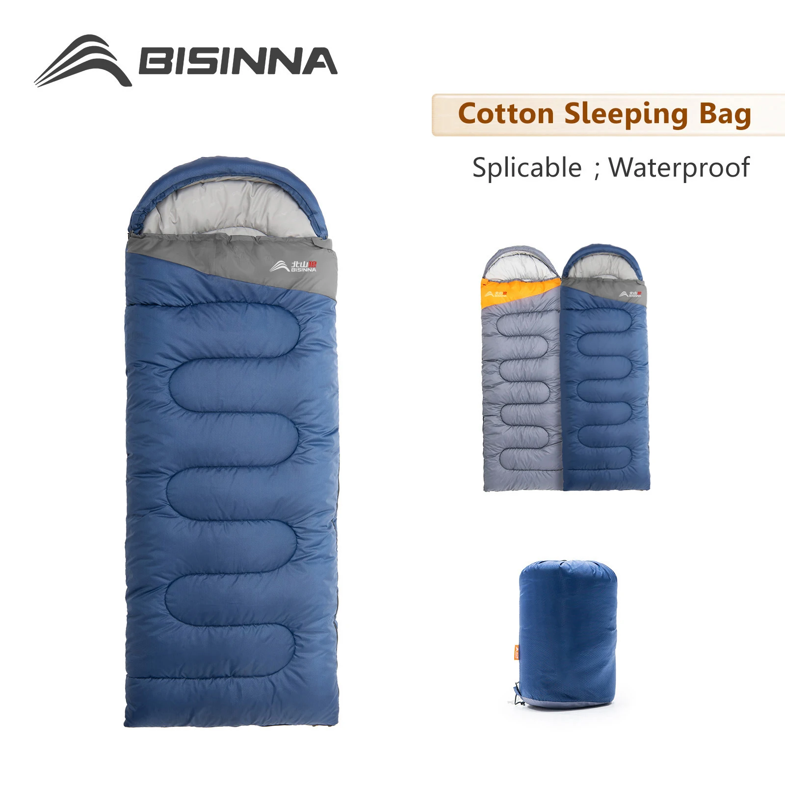 BISINNA Camping Sleeping Bag Ultralight Waterproof Warm Envelope Backpacking Sleeping Bags for Outdoor Traveling Hiking