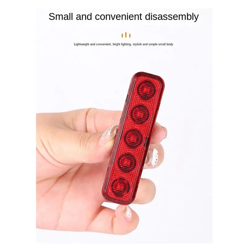 RTENTE-Bicycle Taillight LED Multi-Mode Charging Mountain Bike High Brightness Taillight Cycling Equipment