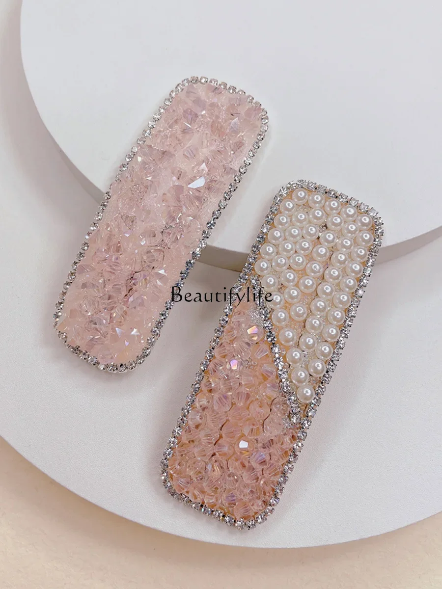 South Korea Temperament Wild Crystal Hairpin Shiny Diamond Bang Side Clip Headdress