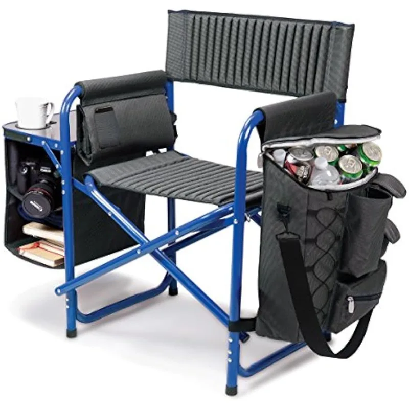 

PICNIC TIME Fusion Camping Chair with Side Table and Soft Cooler, Beach Chair for Adults, Lawn Chair