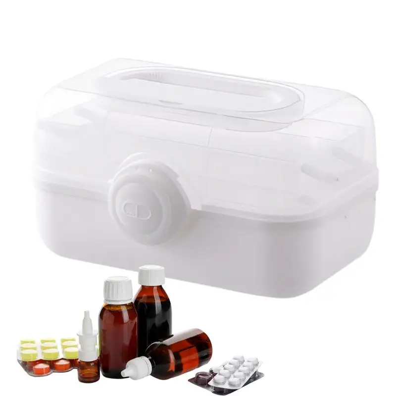 

Transparent Medicine Storage Bliss Portable Organizer Box for Cabinets and Kitchens, Your Vanity and Medicine Organization