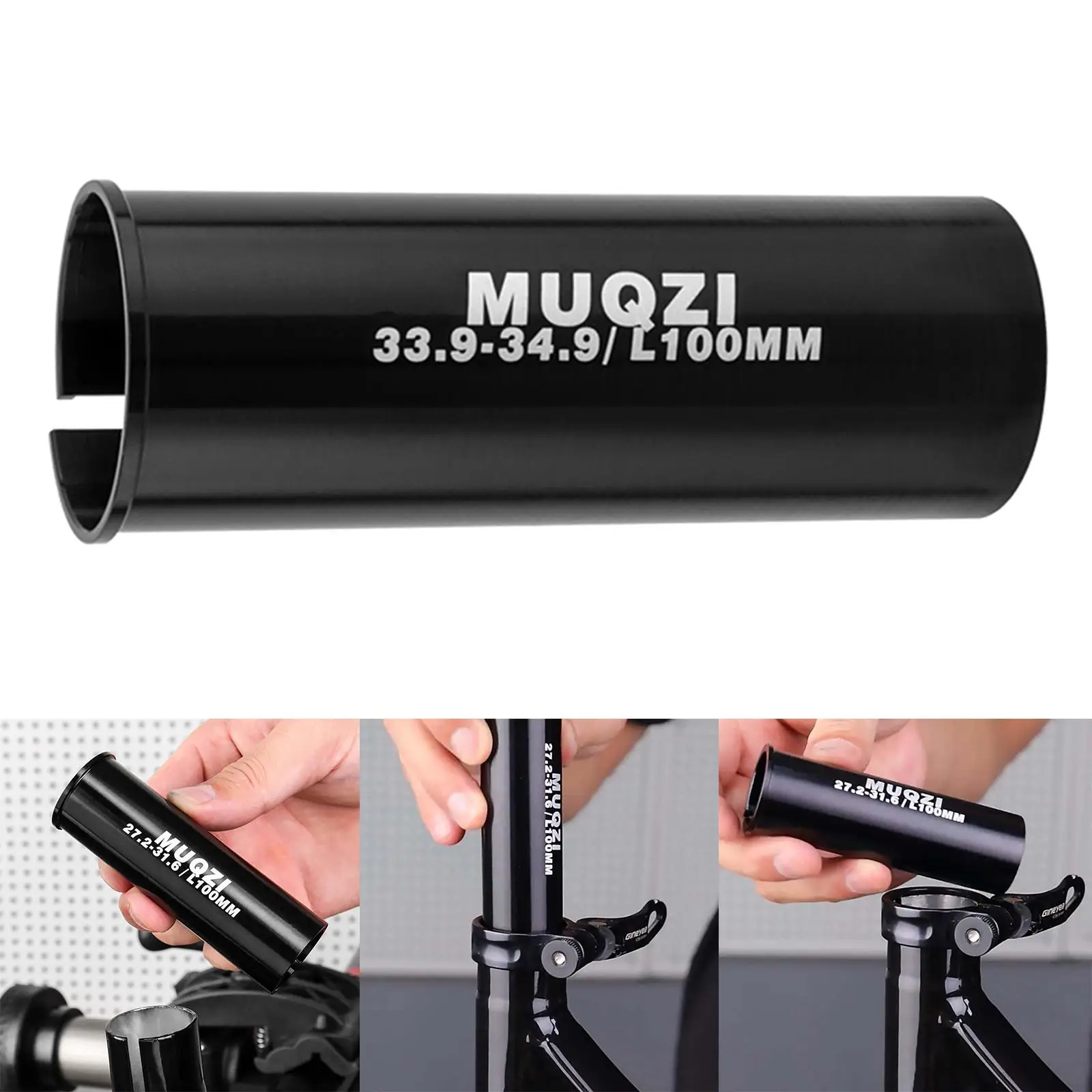 

Bike Seatpost Adapter Shim Aluminum Alloy Conversion Reducer for Mountain Road Bicycle Seat Tube Frame Clamp Accessories Parts