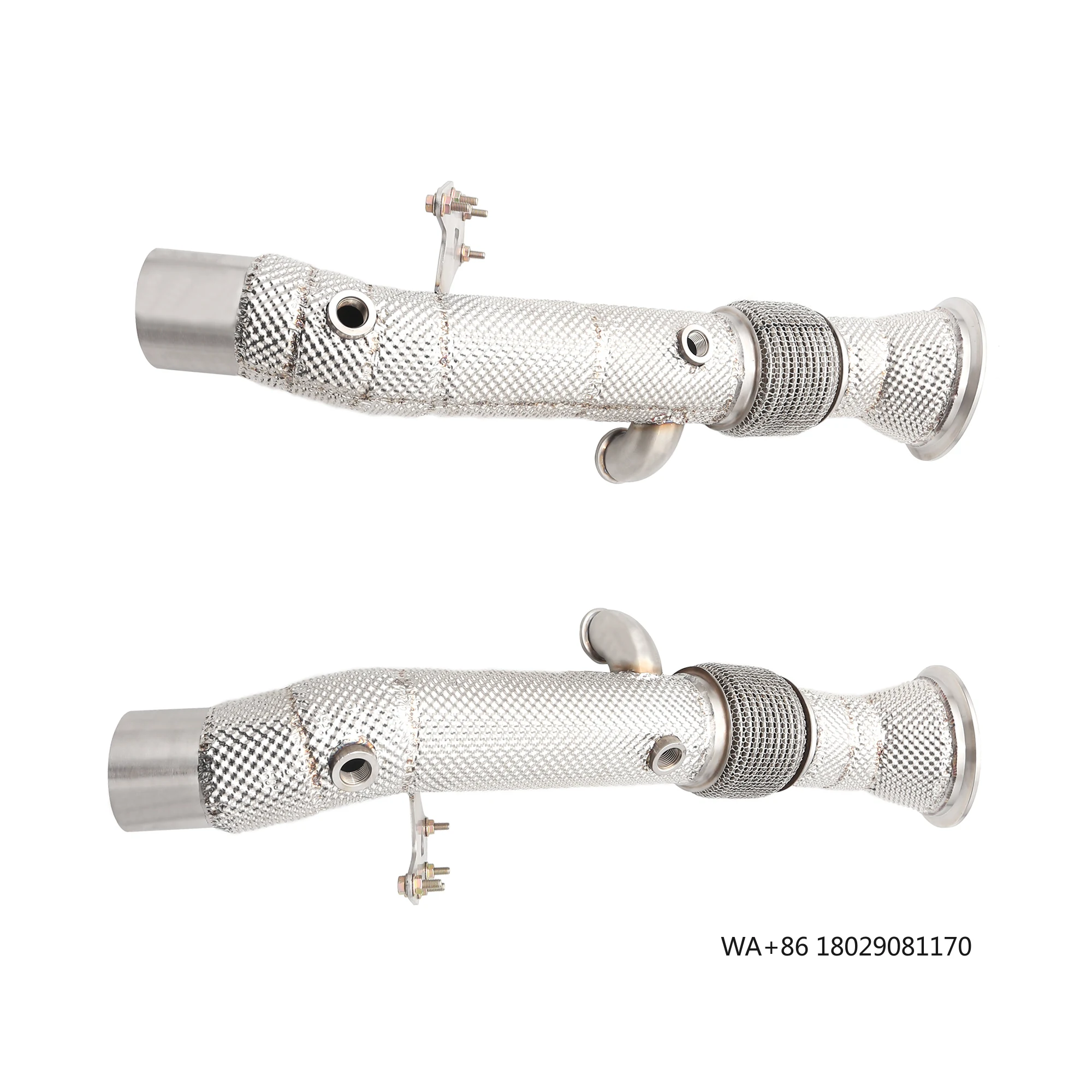 

OEM SS304 Downpipe Exhaust System for 296 GTB V6 2021-2024 3.0T High Performance Heat Shield Without Catalyst Downpipe