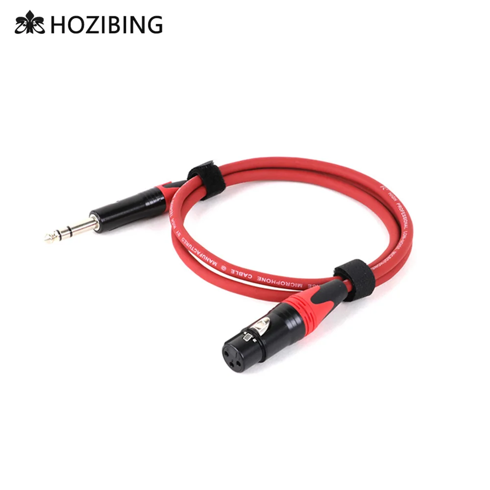 XLR Female to 6.35mm TRS Stereo Jack Audio Extension Cable,3Pin Female XLR to 1/4 Inch Plug Balanced Interconnect Cord