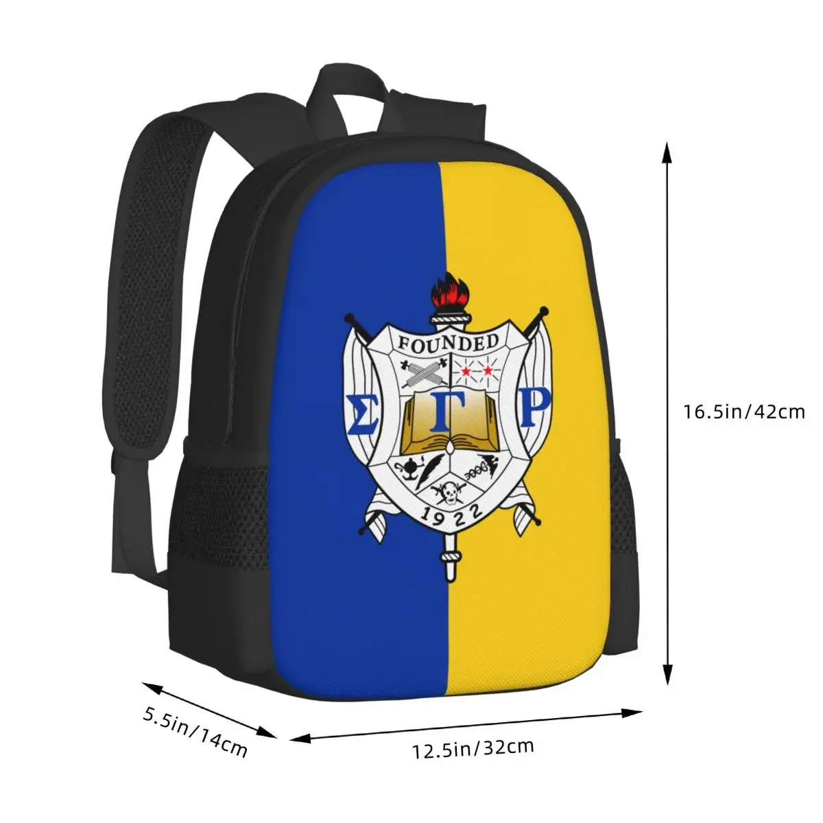 Sigma SGR Gamma Rho Travel Laptop Backpack, Business College School Computer Bag Gift for Men & Women