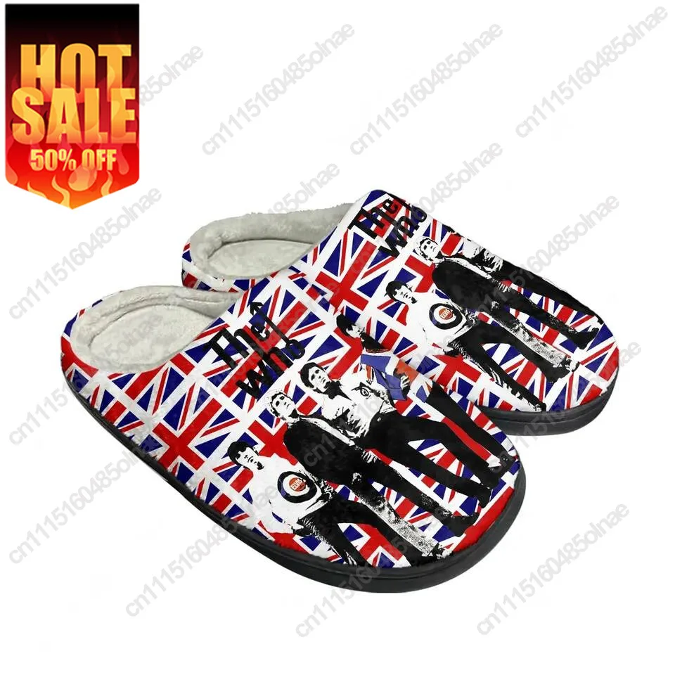 The Who Cotton Shoe Family Slippers Men Women Teenagers High Quality Personalized Plush Indoor Casual Warm Shoes Custom Slipper
