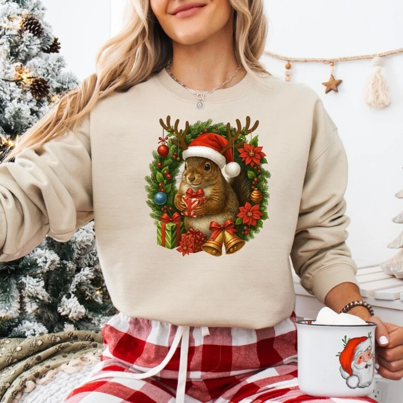 مضحك عيد الميلاد الحيوان السنجاب الشتاء البلوز أضواء عيد الميلاد هدية #1