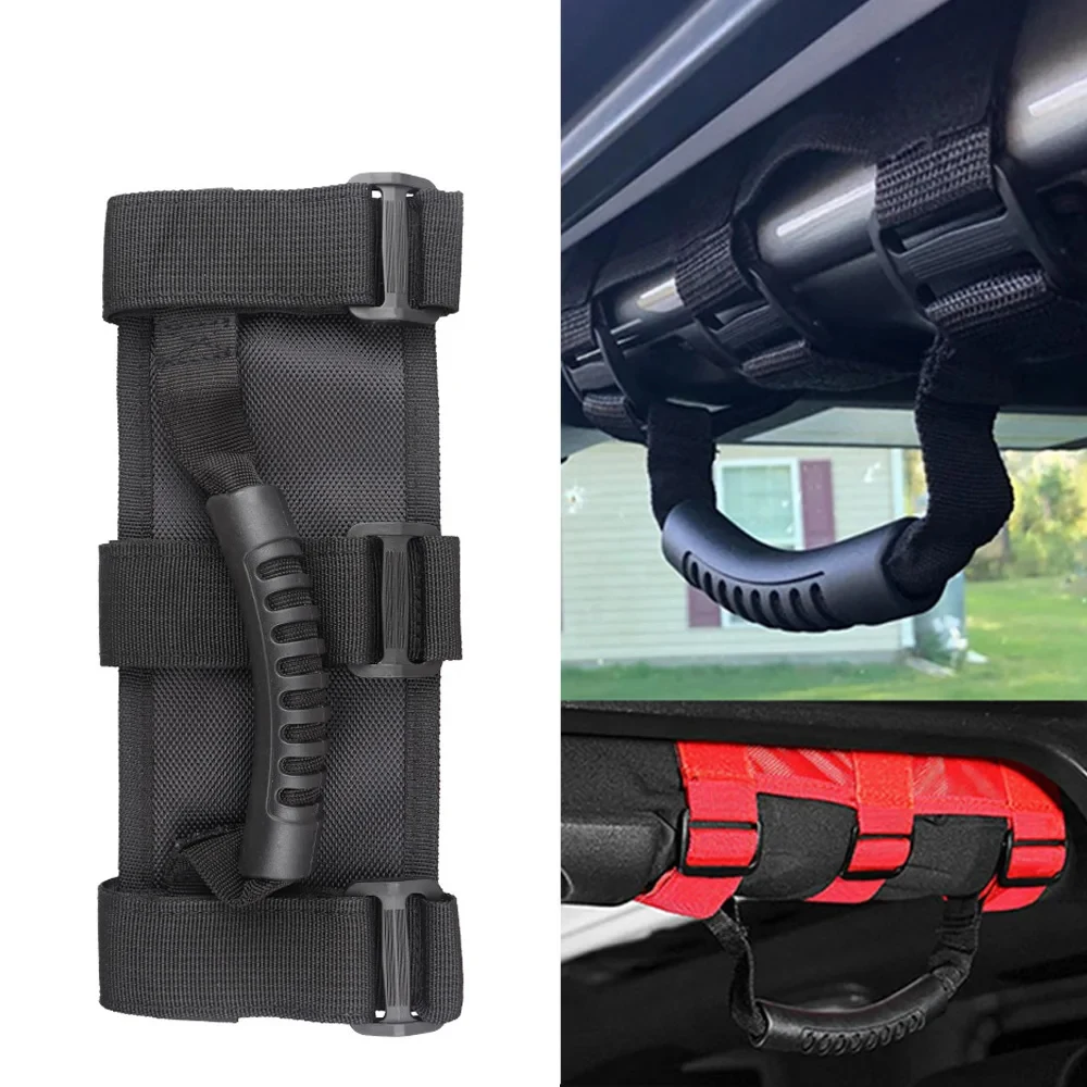 

Handlebars Roll Bar Grab Handles Grip Straps Handle for Jeep Wrangler JK JKU JL JLU YJ CJ TJ RZR ATV UTV Off road Accessories