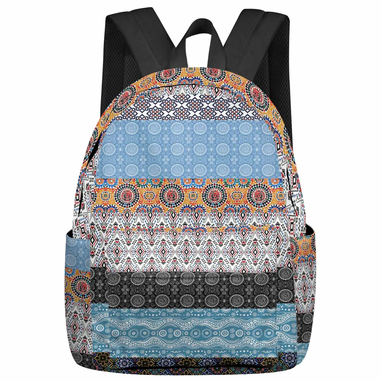 Splicing Abstract Lines Backpack Teenagers Student School Bags Laptop Custom Backpack for Men Women Travel Bag