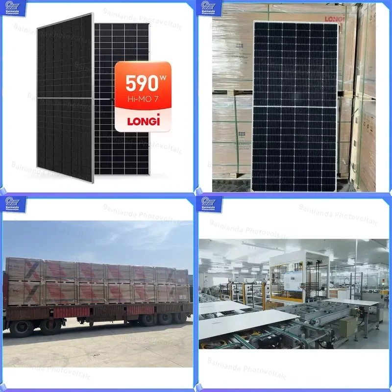 LR5-72HGD Bifacial Half-Cut High Efficiency Solar Panel 550W 600W PV Module for Utility Scale Power Plants Rooftop Ground