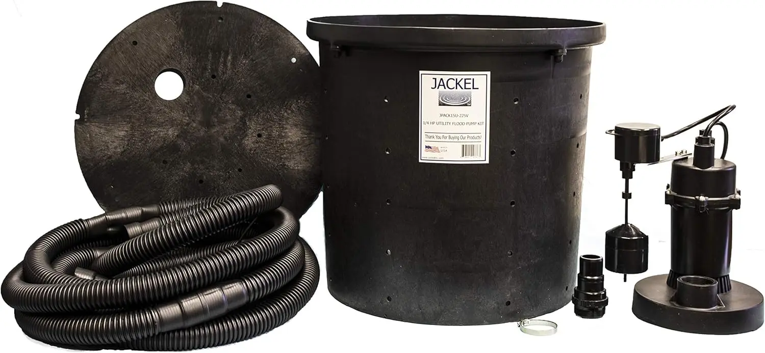 JACKEL 1/4 HP Utility Flood Pump Kit