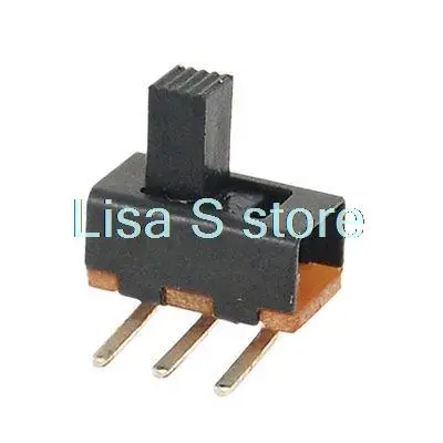 10 Pcs 5mm High Knob 3 Pin 2 Position SPDT Right Angle Slide Switch 0.5A 50V DC