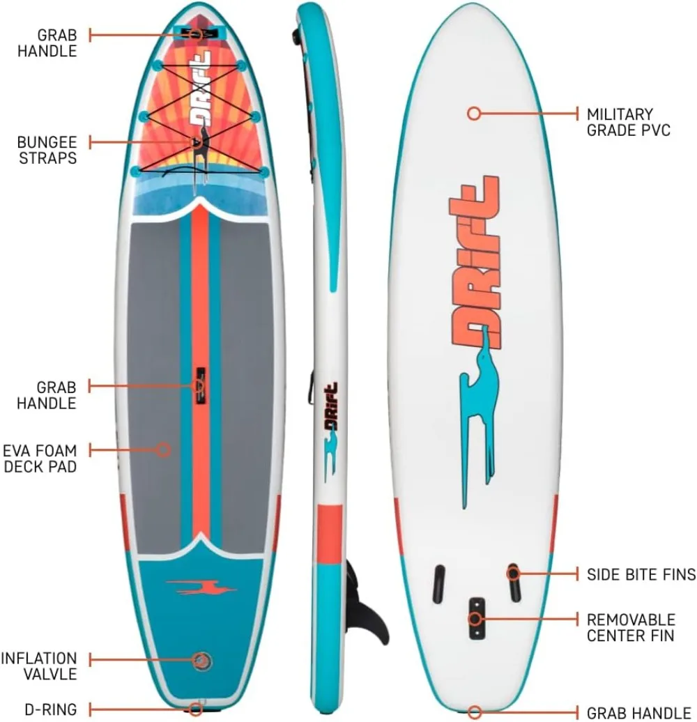 Inflatable Stand Up Paddle Board - SUP Paddle Board and Accessories, Including Pump, Paddle, and More