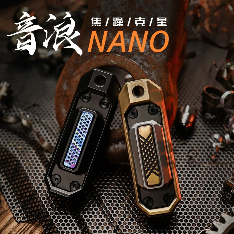 

Muying Trendy Sound Wave Nano Push Card Pop Card Coin Mini Fingertip Small Toy Metal Decompression EDC Old Blacksmith