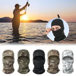 Taktik Balaclava tam yüz maskesi açık yürüyüş bisiklet kamp Camo maske bisiklet için golf sopası kılıfı çabuk kuruyan nefes skar A6N3