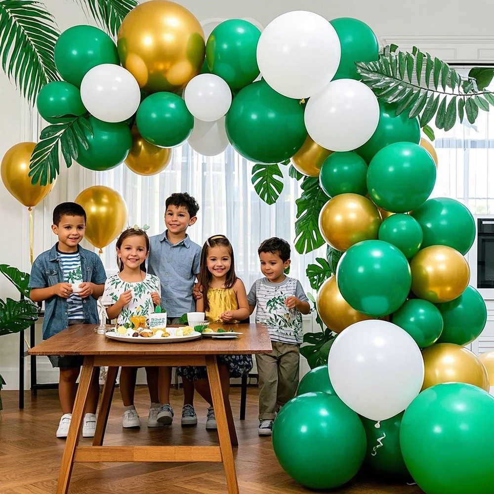 

78pcs Jungle Animal Balloon Garland Arch Kit 1st Birthday Party Decoration Kids Boy Baby Shower Globos Decor Latex Balloons