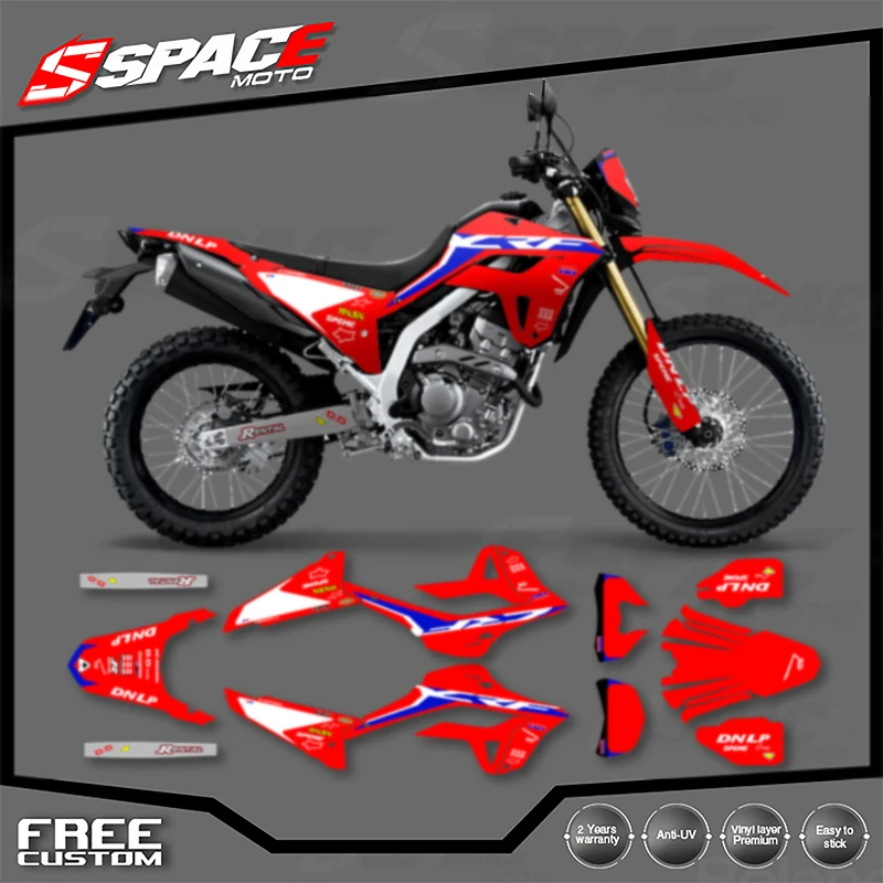 

SPACE пользовательская мотоциклетная графика фоновая наклейка для HONDA CRF 2021 CRF CRF 300L наклейки наборы наклеек 05