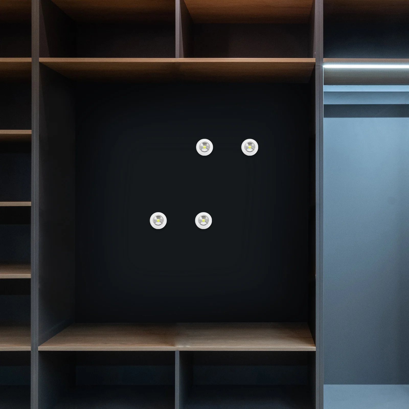 

Touch Light Night Lamp Led Puck Light For Cabinet Kitchen Closet Wall Shelf Illumination Wireless Operated Mini Led Push