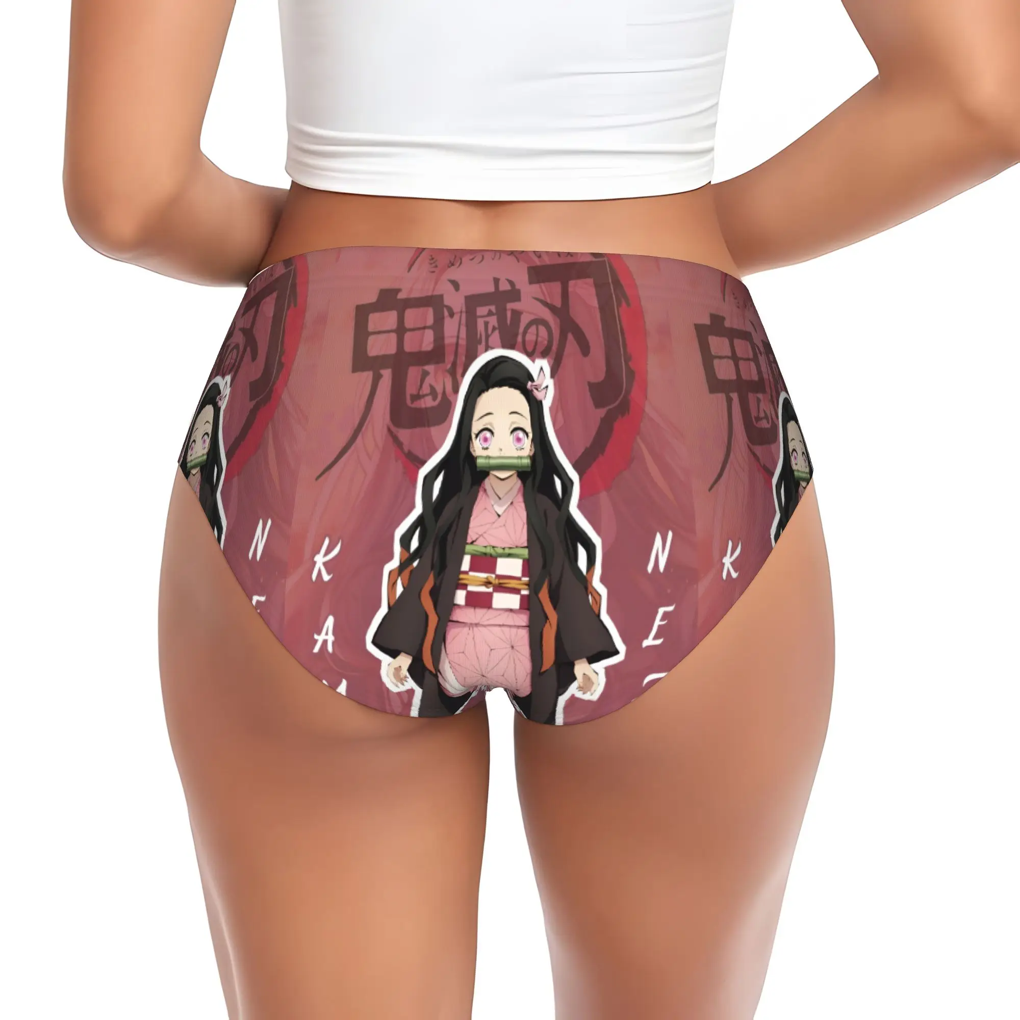 Custom Women D-Demons Slayers Brief Panties Female Comfort Japanese Hot-blooded Anime Classic Characters Underwear Underpants