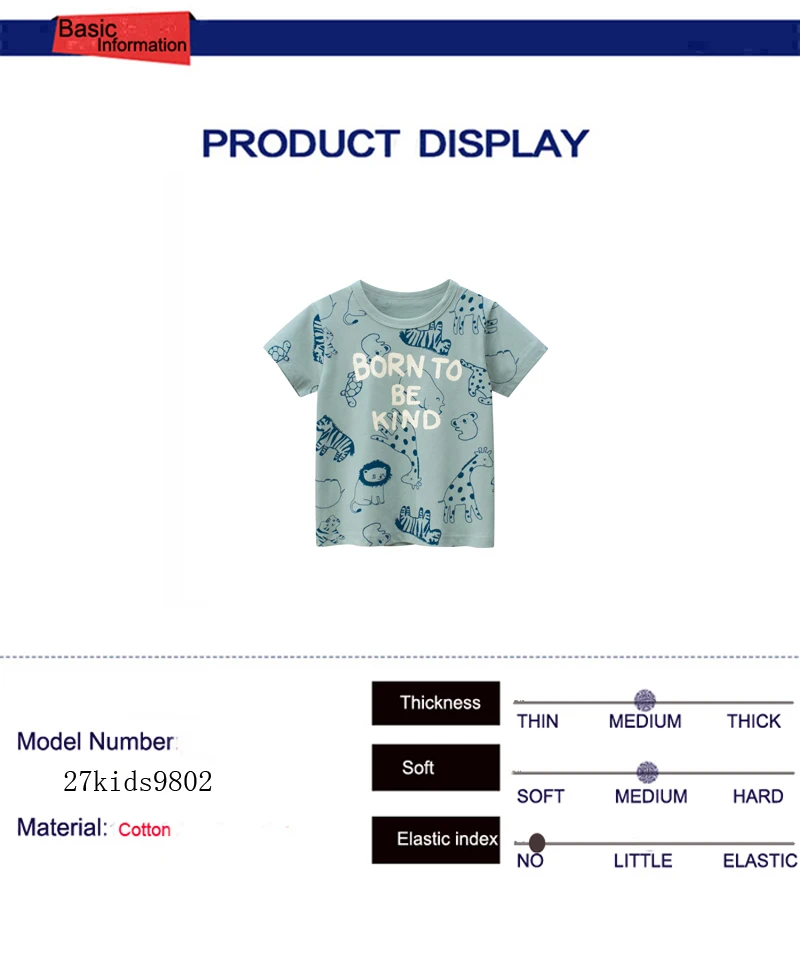 TUONXYE Children's Clothing boys Short Sleeve T-shirt Pattern kids Cartoons Dinosaur Cotton Sweater clothes boys t shirt image 5