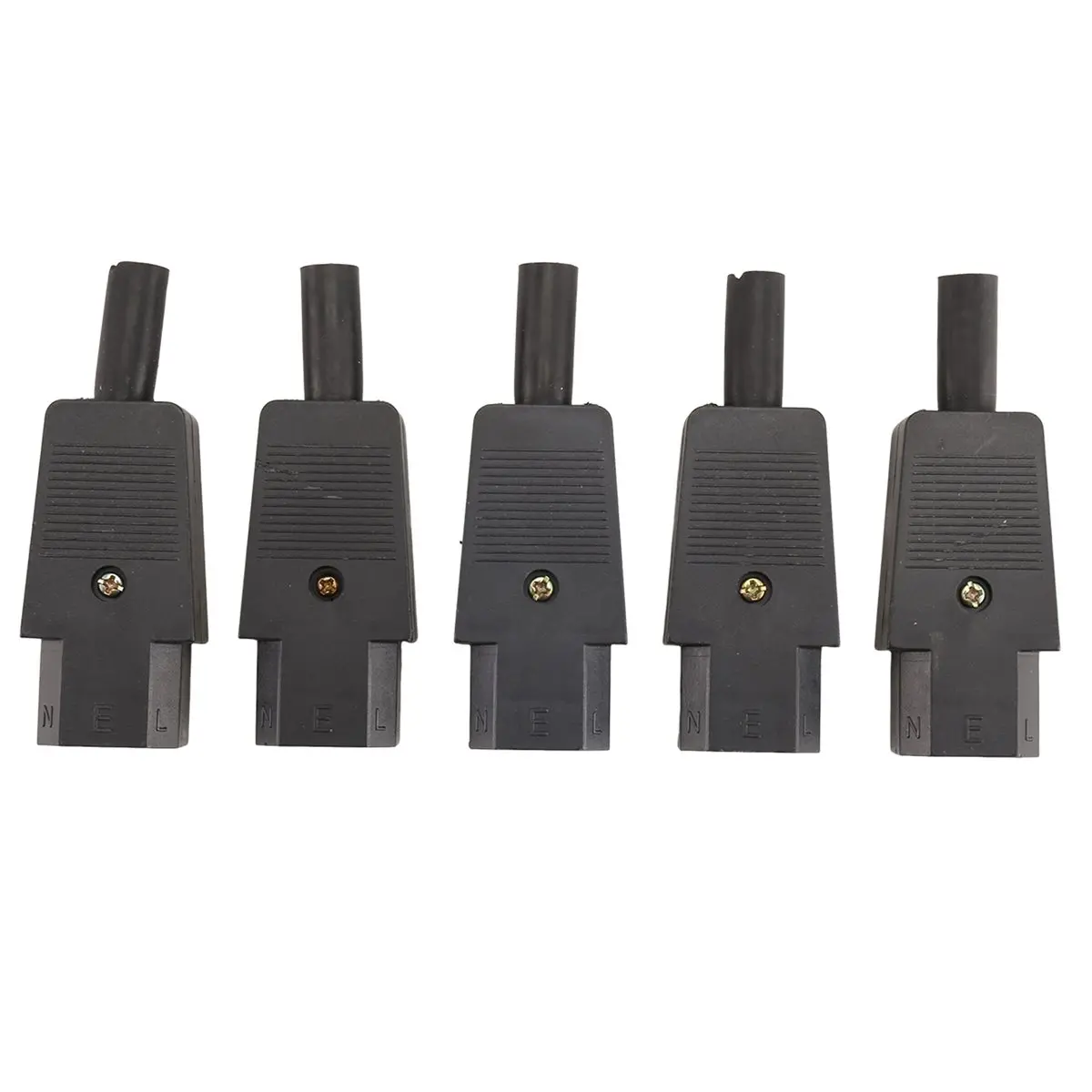 SWXF 5PCS IEC 320 C13 Female Plug Adapter 3pin Socket Power Cord Rewirable Connector