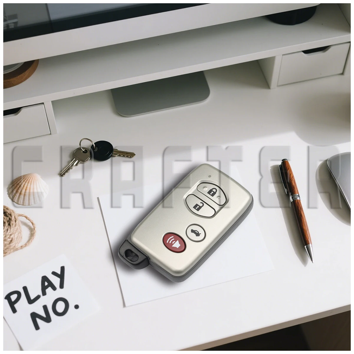 مفتاح Crafters HYQ14AAB 314.4 ميجا هرتز ID 4D رقاقة 271451-3370 مفتاح السيارة الذكية لتويوتا مفتاح أفالون كامري Rav4 2009 + 3370