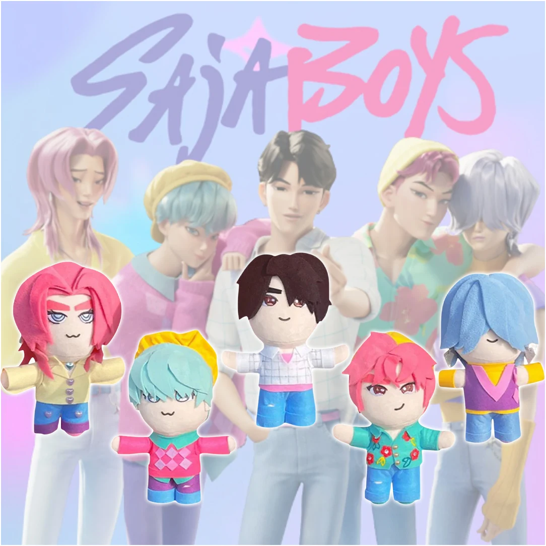 

Kawaii Kpop охотники на демонов Saja куклы для мальчиков с подвеской, рюкзак, сумка на плечо, аксессуары, любимые игрушки для девочек, плюшевые брелки, украшения