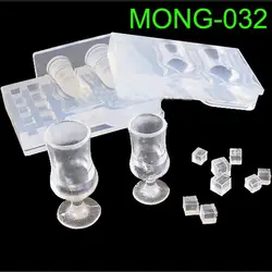 1 Set Mini Milk Bottle Goblet Cup Silicone Mold Epoxy Resin Molds Jewelry Tools Y08E