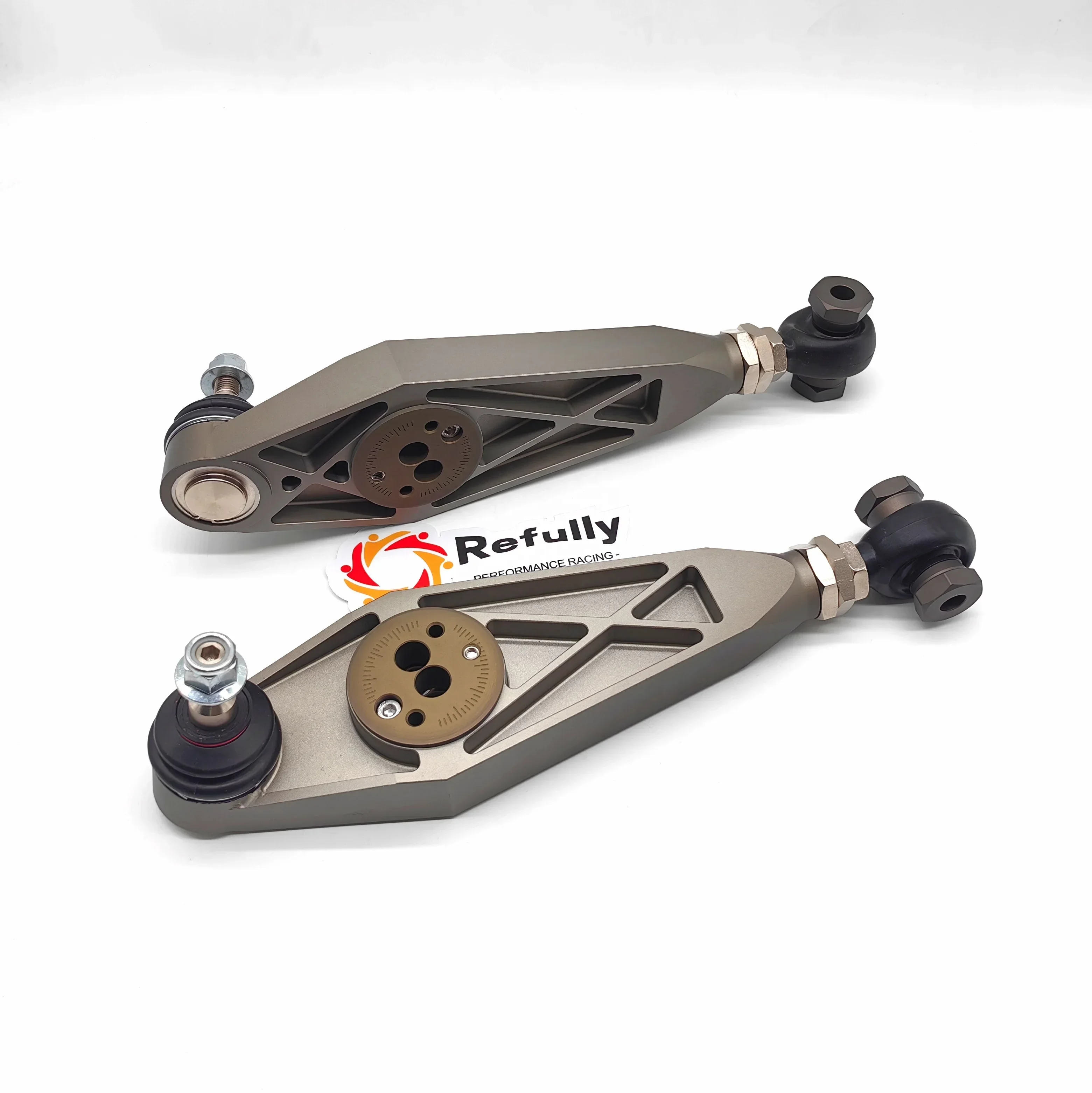 

Popular Hot sell Adjustable Lower Control Arms For 991 CNC Billet Aluminium Made Spherical Bearings Heim Joint.